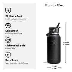 32 oz Wide Mouth with Flex Straw Cap - Hydro Flask On Sale