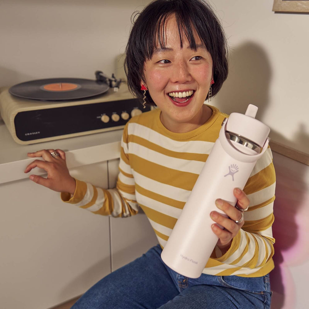 24 oz Wide Mouth with Flex Straw Cap - Hydro Flask On Sale