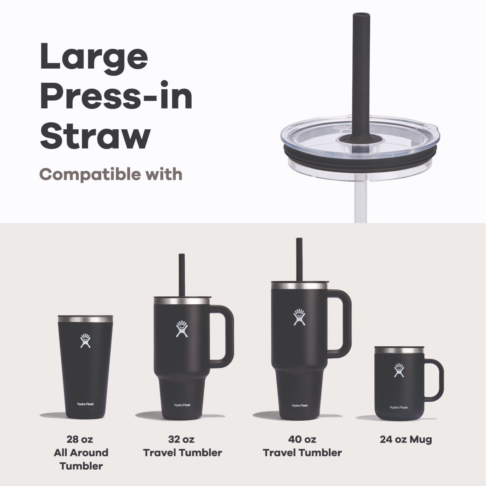 Large Press-In Straw Lid - Hydro Flask Discount