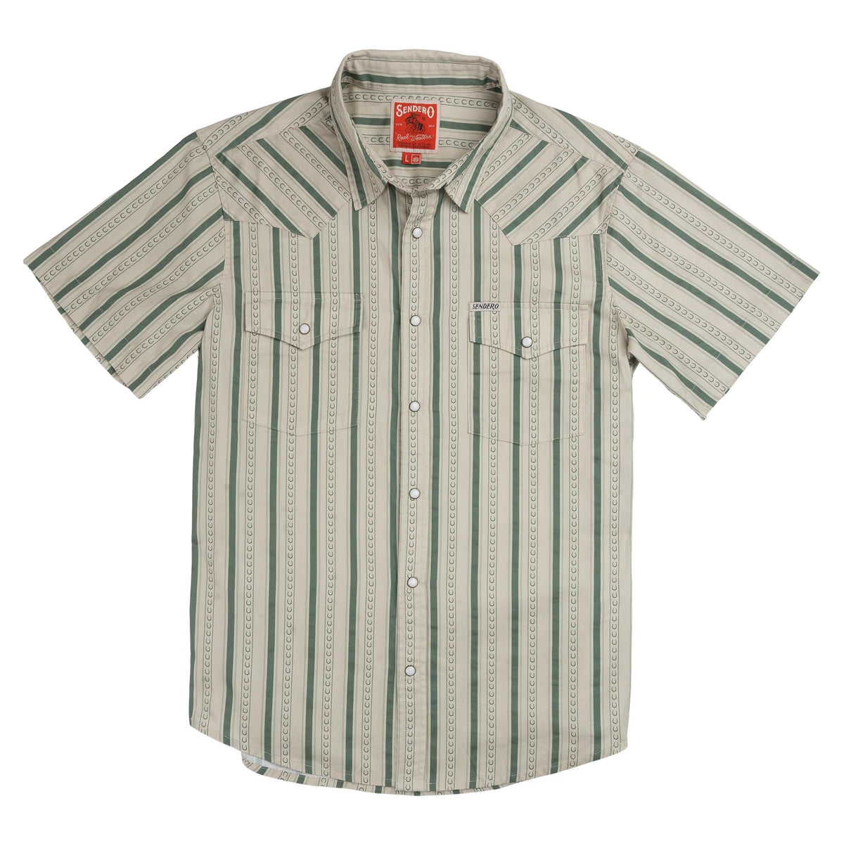 The Wyatt Pearl Snap Short Sleeve Print Shirt