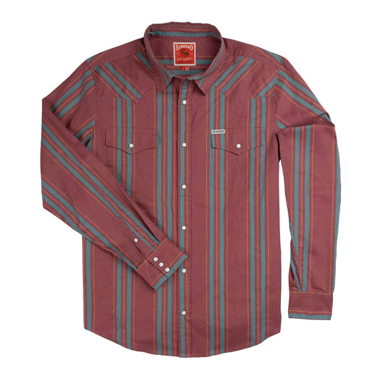 The Wyatt Pearl Snap Long Sleeve Print Shirt