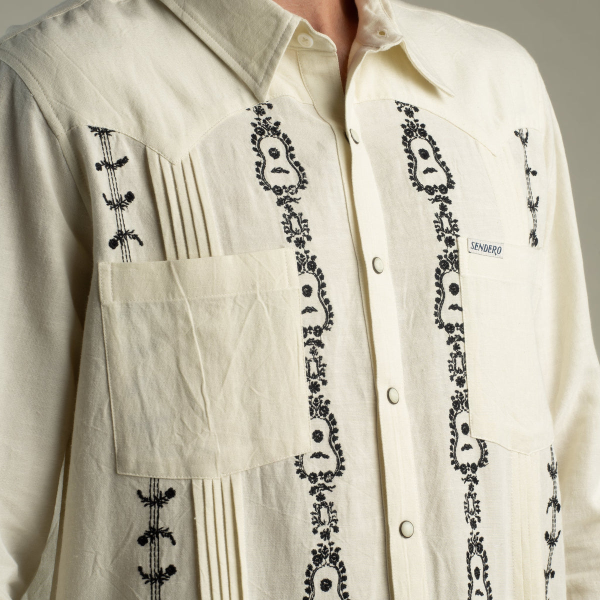 Caballero Guayabera Long Sleeve Shirt