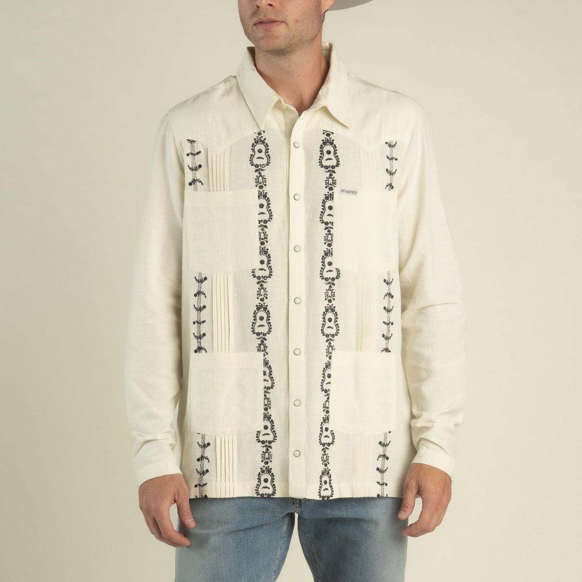 Caballero Guayabera Long Sleeve Shirt