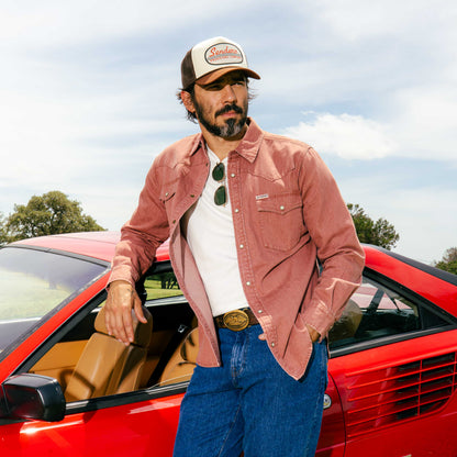 The Wyatt Pearl Snap Long Sleeve Denim Shirt