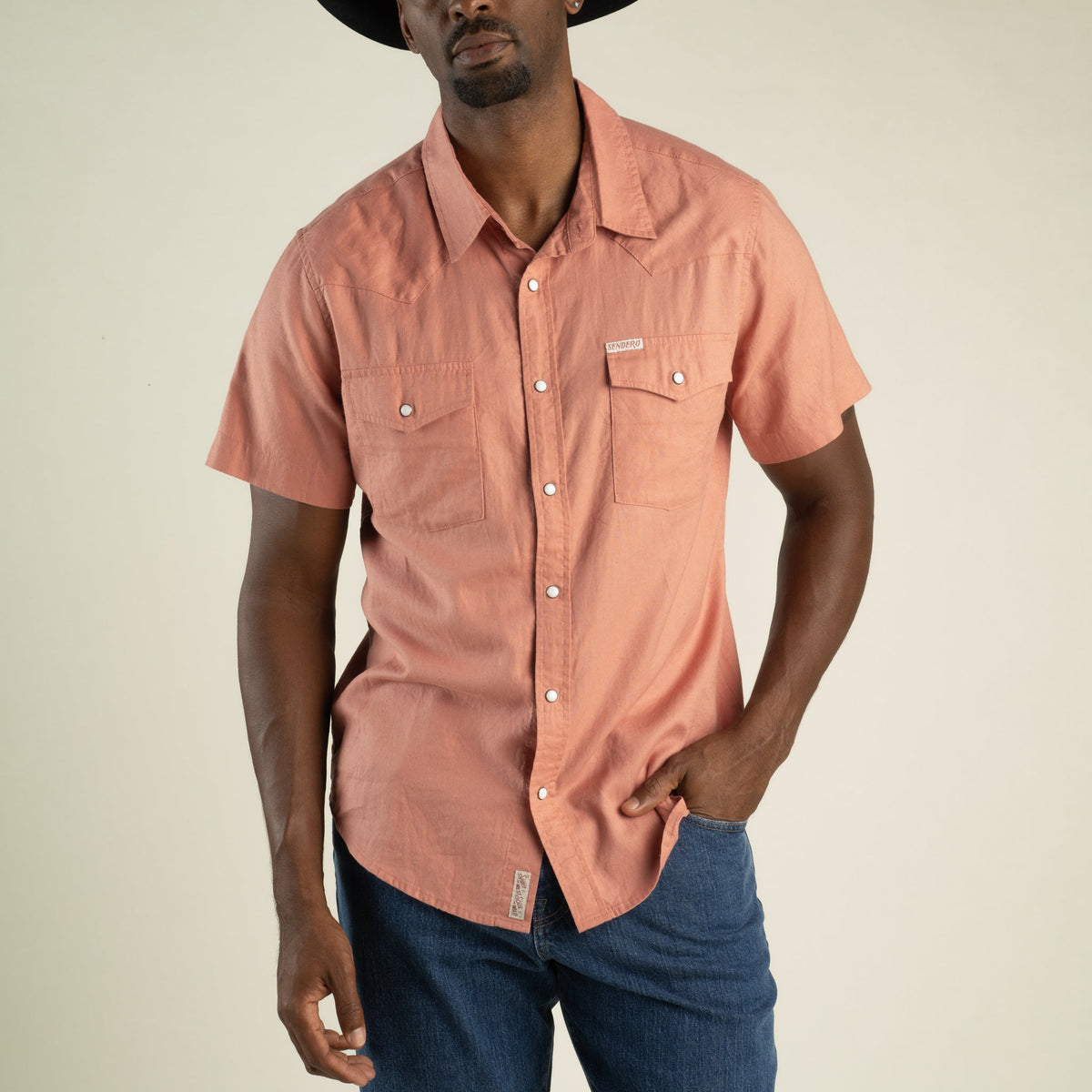 The Wyatt Pearl Snap Short Sleeve Solid Shirt