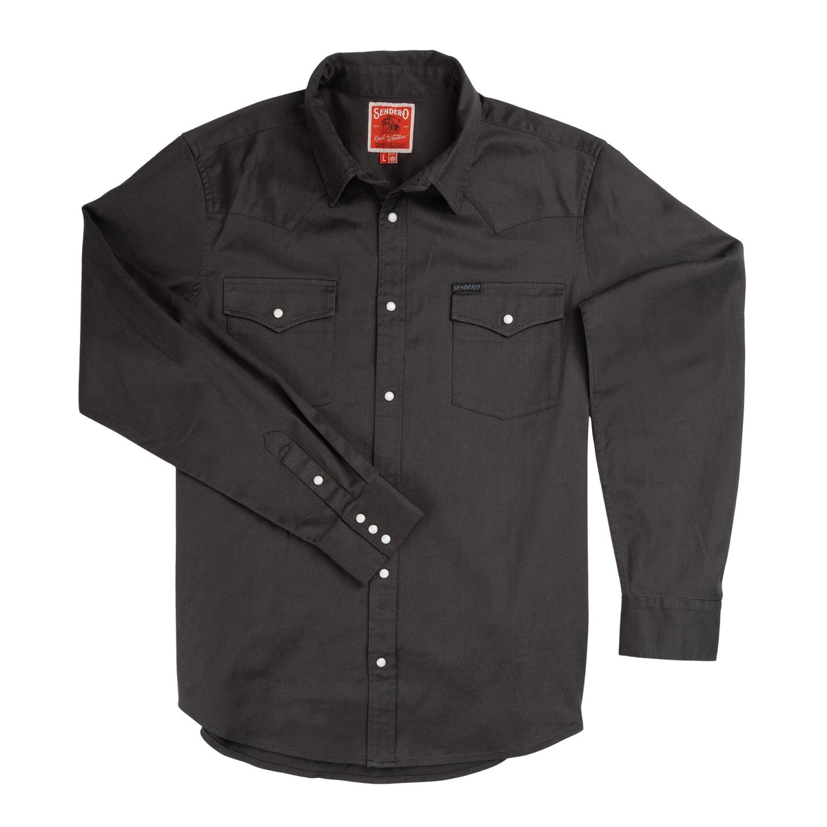 The Wyatt Pearl Snap Long Sleeve Solid Shirt