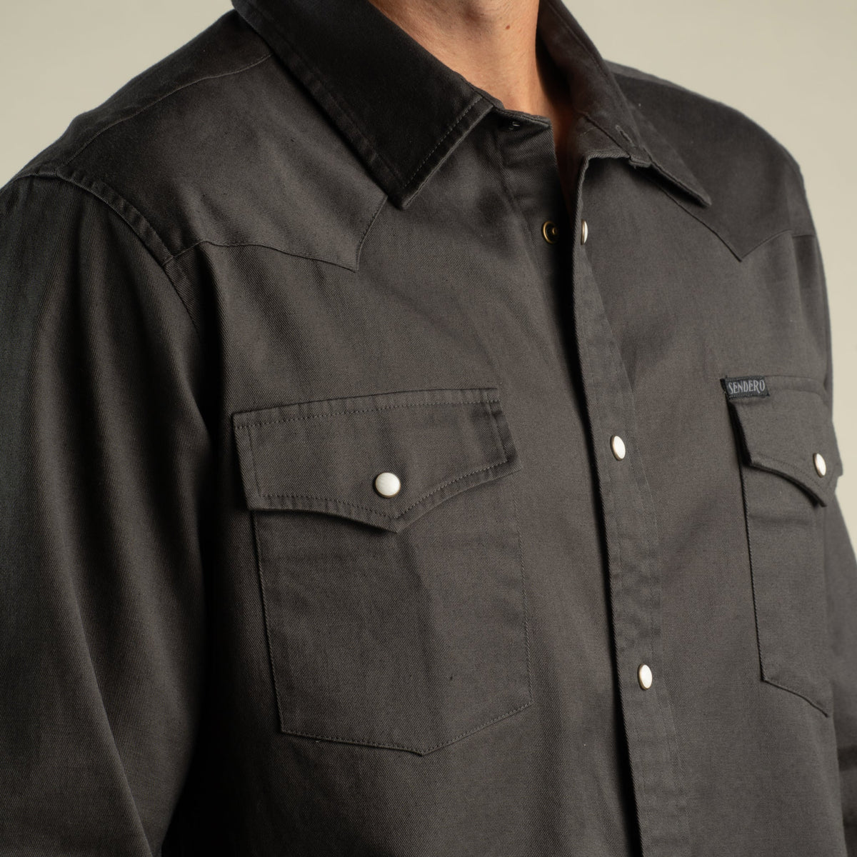 The Wyatt Pearl Snap Long Sleeve Solid Shirt