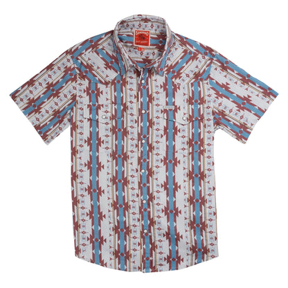 The Wyatt Pearl Snap Short Sleeve Print Shirt