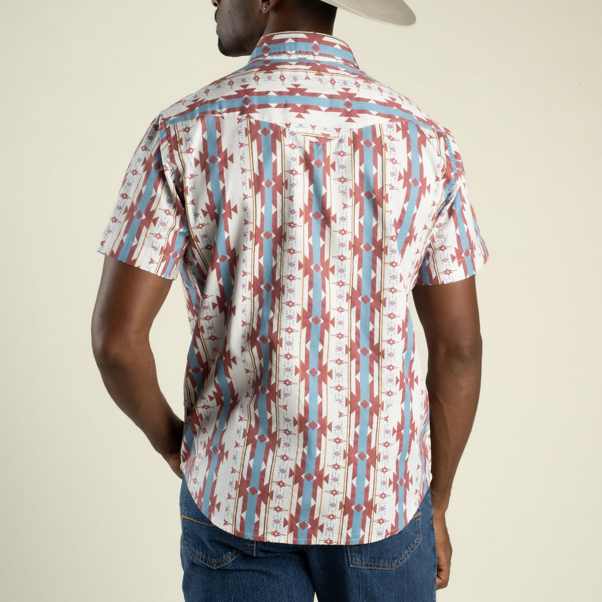 The Wyatt Pearl Snap Short Sleeve Print Shirt