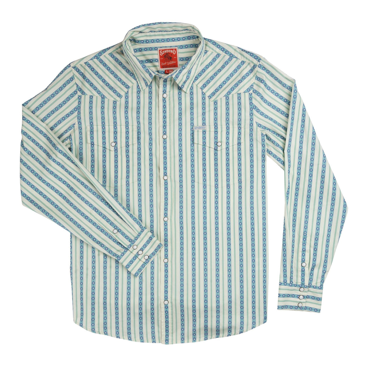 The Wyatt Pearl Snap Long Sleeve Print Shirt