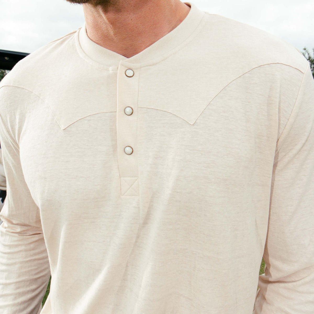 Tex Western Long Sleeve Henley