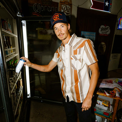 The Wyatt Pearl Snap Short Sleeve Print Shirt
