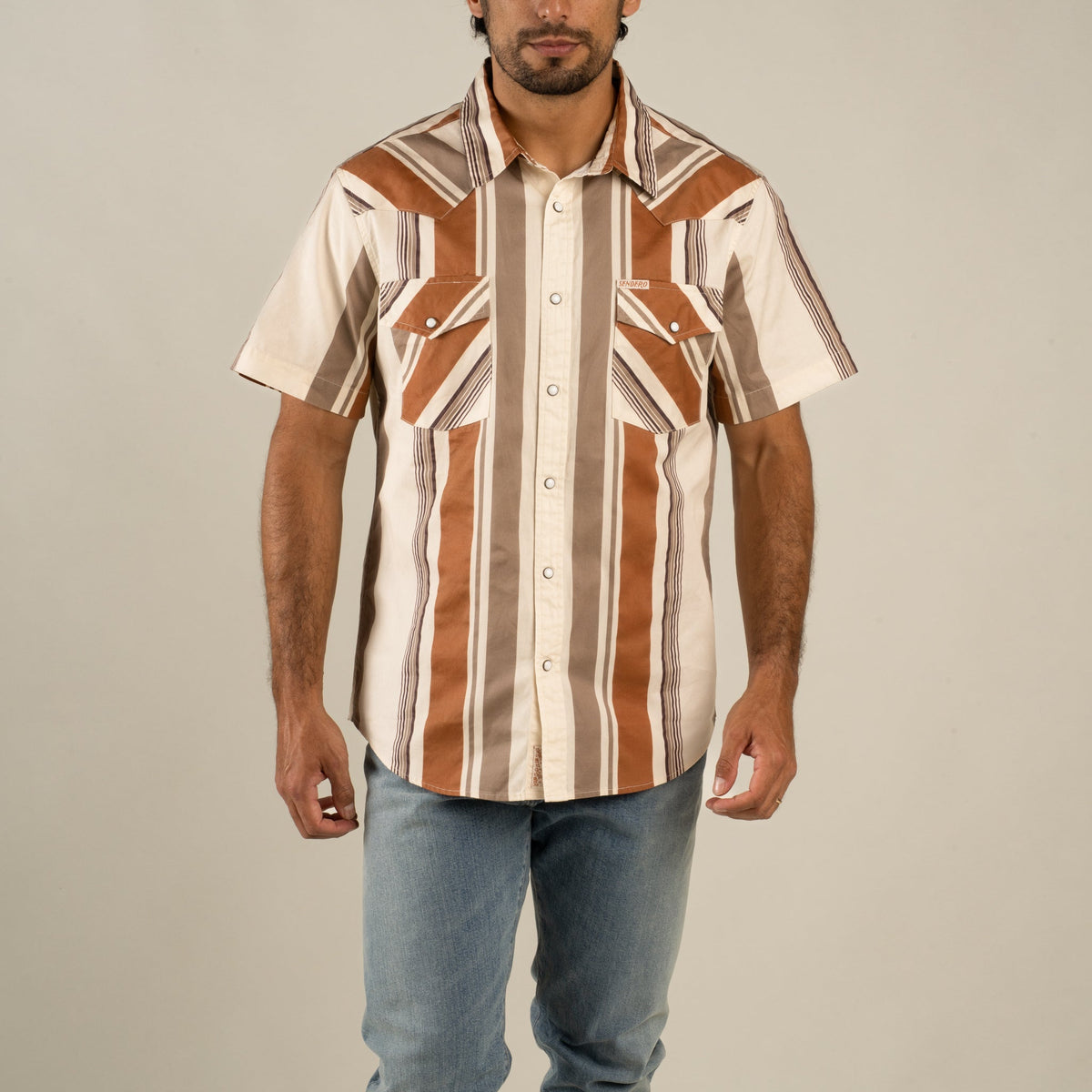 The Wyatt Pearl Snap Short Sleeve Print Shirt