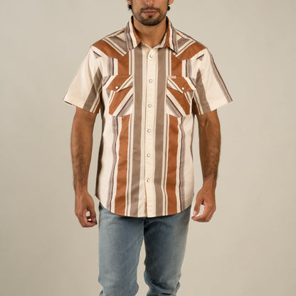 The Wyatt Pearl Snap Short Sleeve Print Shirt
