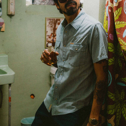 The Wyatt Pearl Snap Short Sleeve Solid Shirt