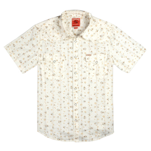 The Wyatt Pearl Snap Short Sleeve Print Shirt