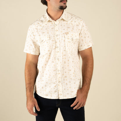 The Wyatt Pearl Snap Short Sleeve Print Shirt