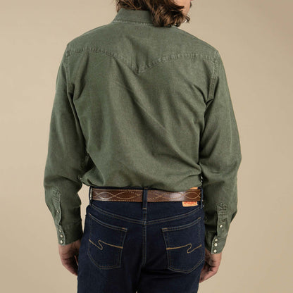 The Wyatt Pearl Snap Long Sleeve Denim Shirt