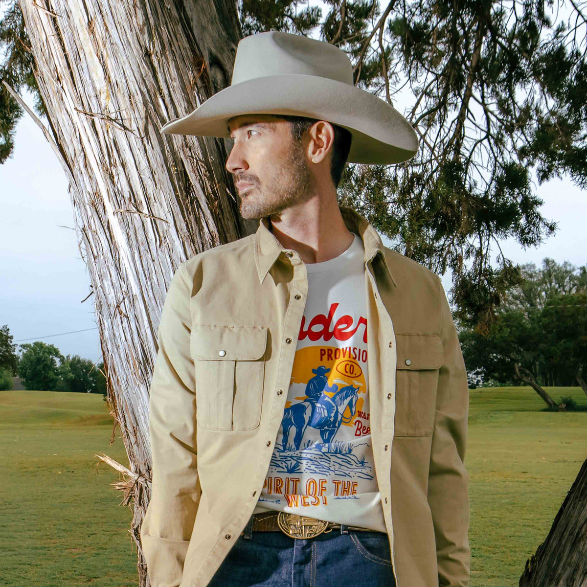 Dusty Trail T-Shirt - Vintage White
