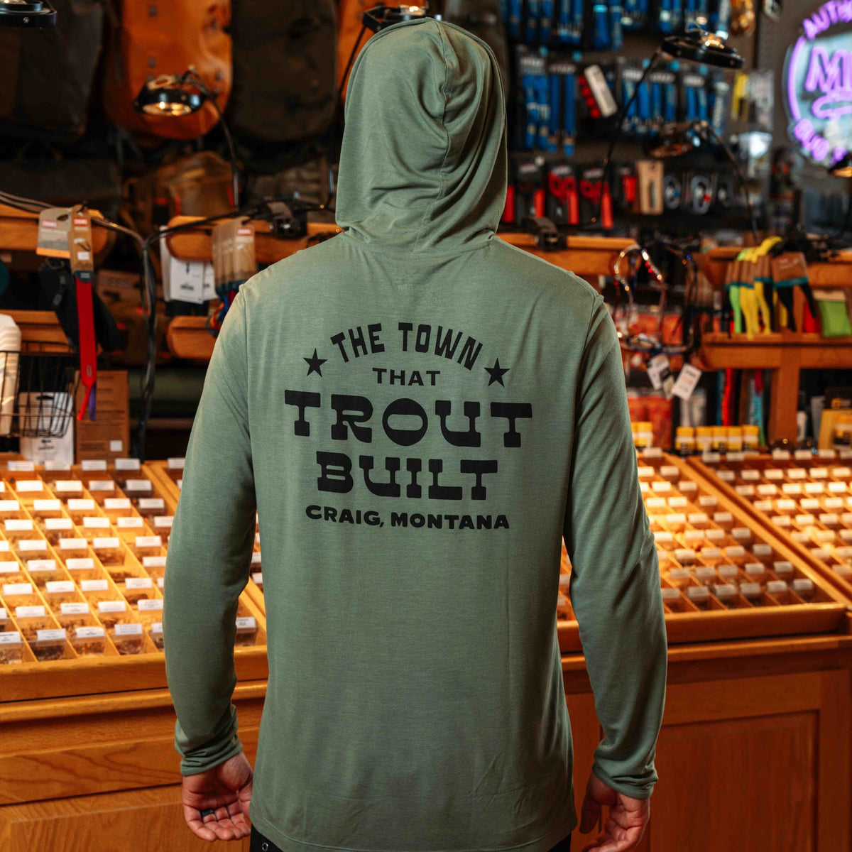 Trout Built Yucatan Bamboo Hoodie Tech Long Sleeve Shirt