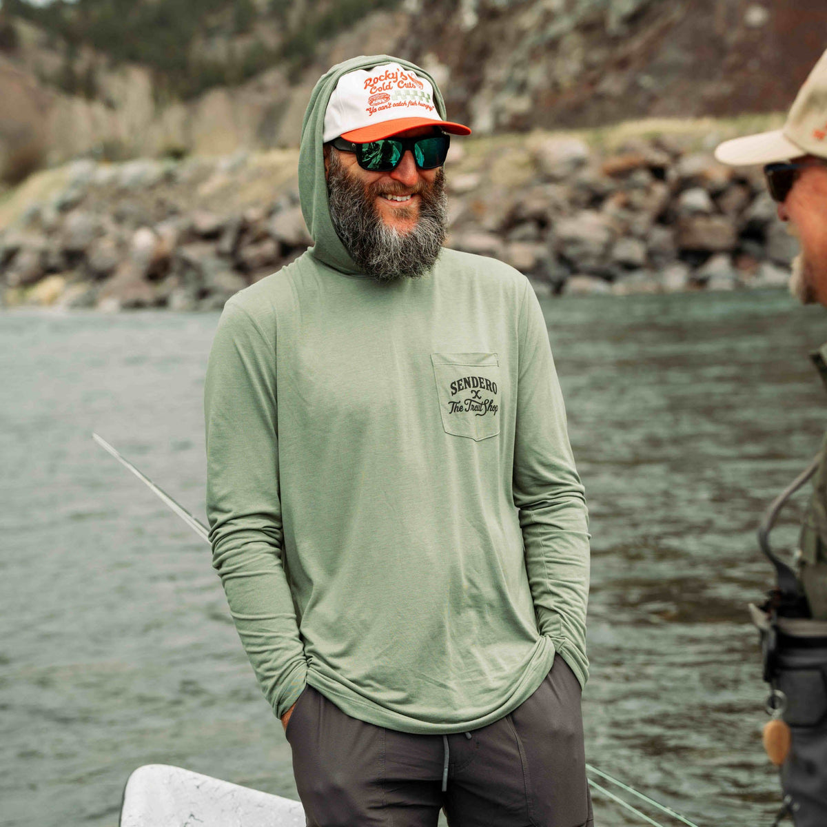 Trout Built Yucatan Bamboo Hoodie Tech Long Sleeve Shirt