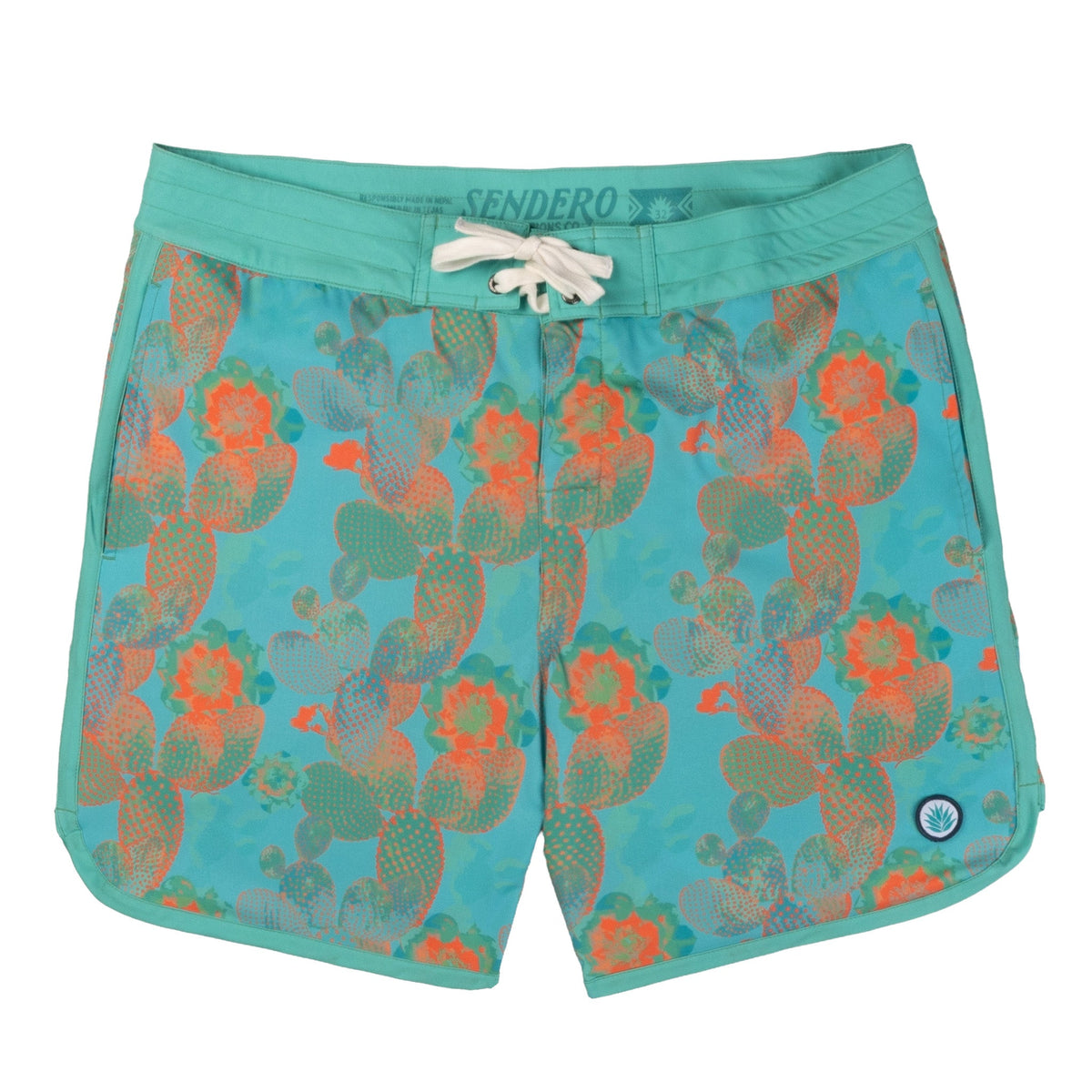 Point Bar Boardshort - Nopal Cosmico - Verde Vivo