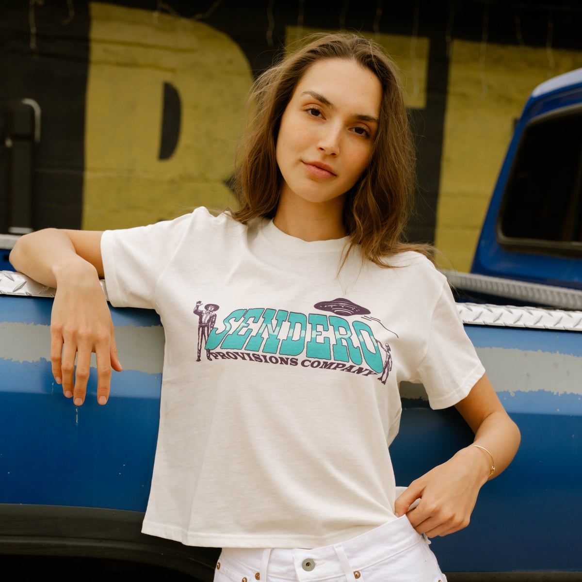 Cowboy Lift Off Boxy Tee