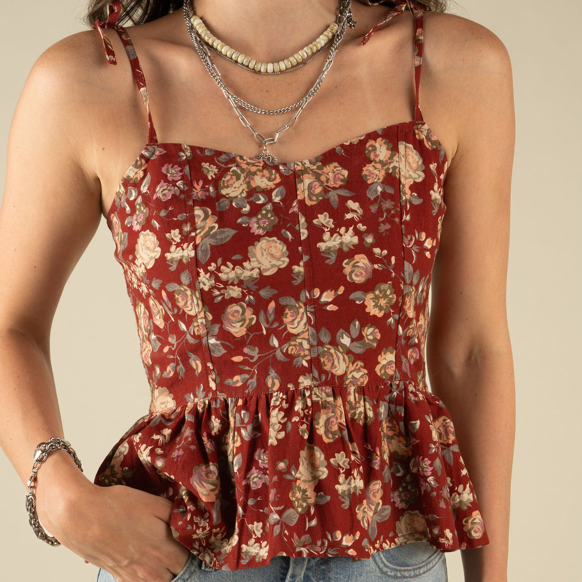 Clementine Tie Top