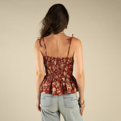Clementine Tie Top