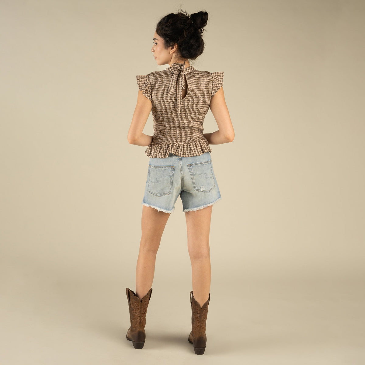 Junia Low Waist Denim Short
