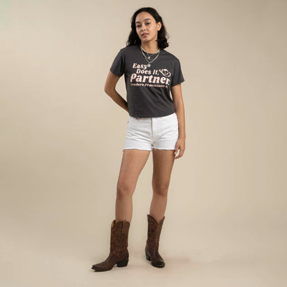 Ysleta High-Rise Denim Short