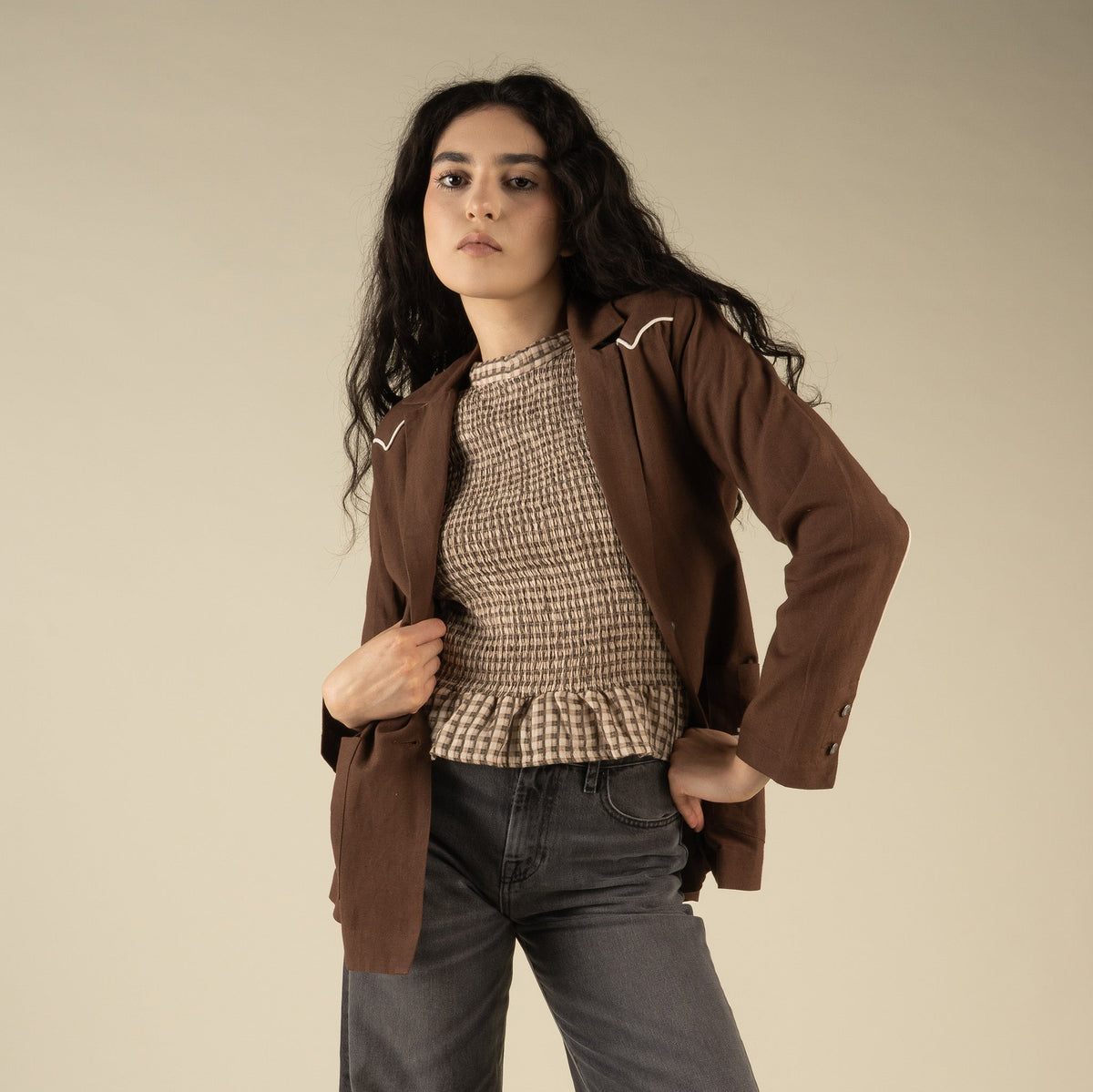 The Eleanor Relaxed Western Blazer