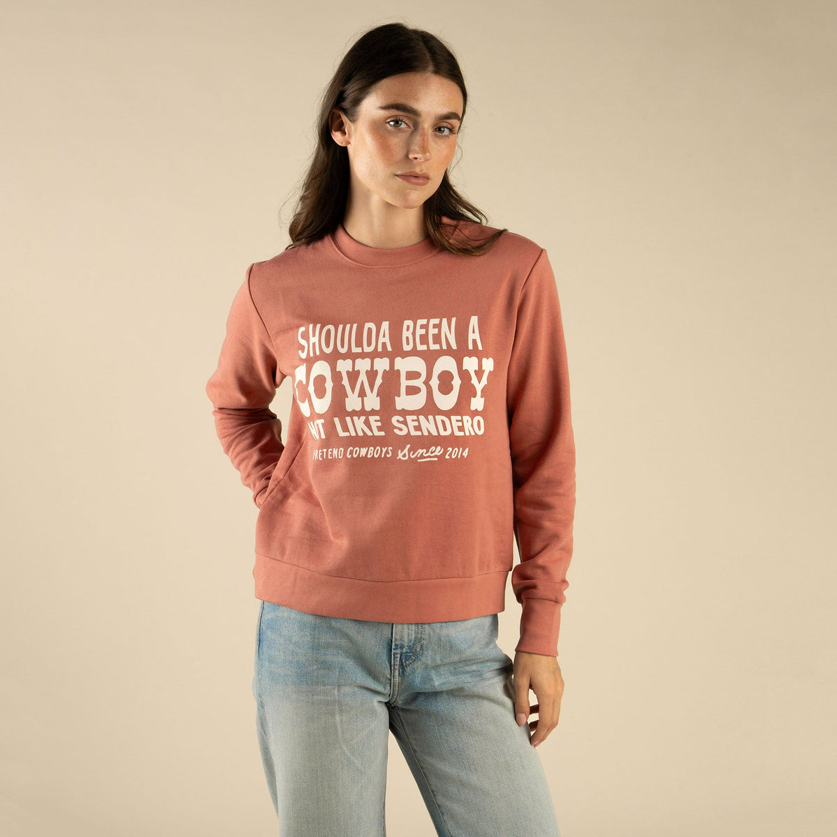 Shoulda Been a Cowboy Drop Shoulder Sweatshirt
