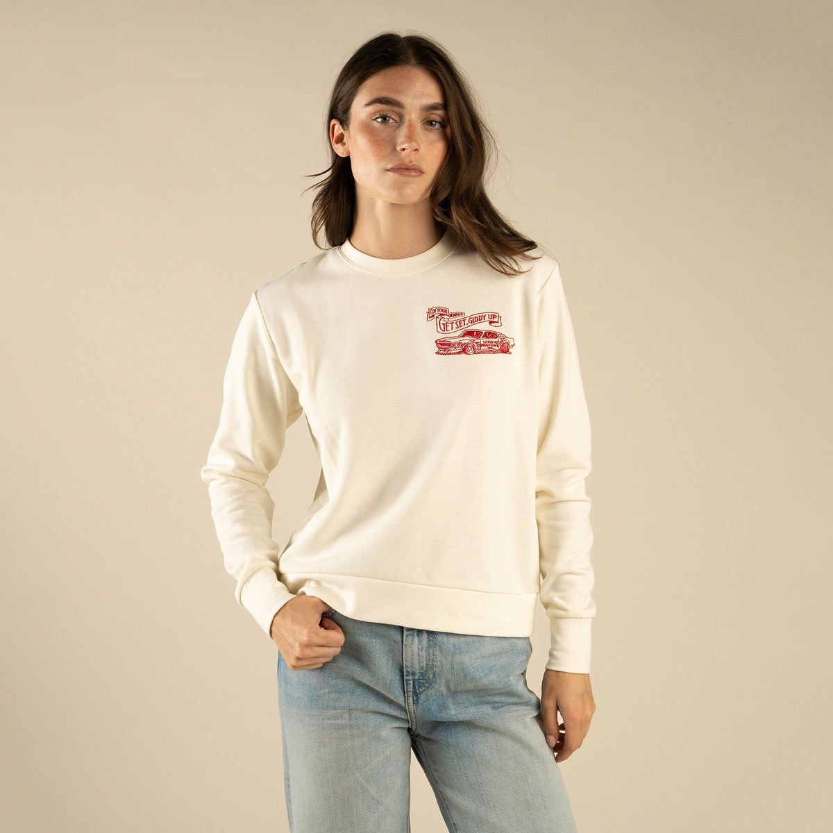 Giddy Up Drop Shoulder Sweatshirt