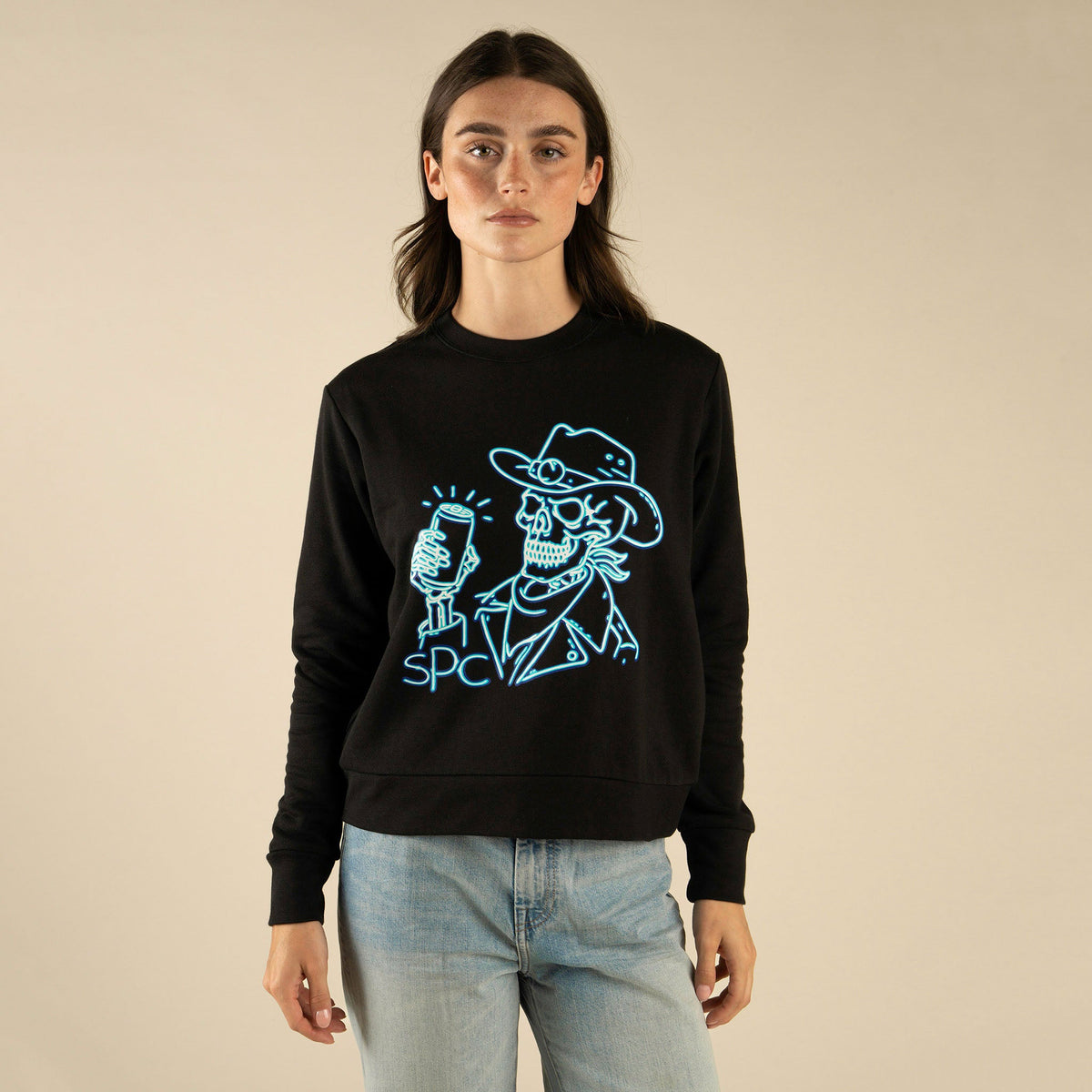 Broadway Bones Drop Shoulder Sweatshirt
