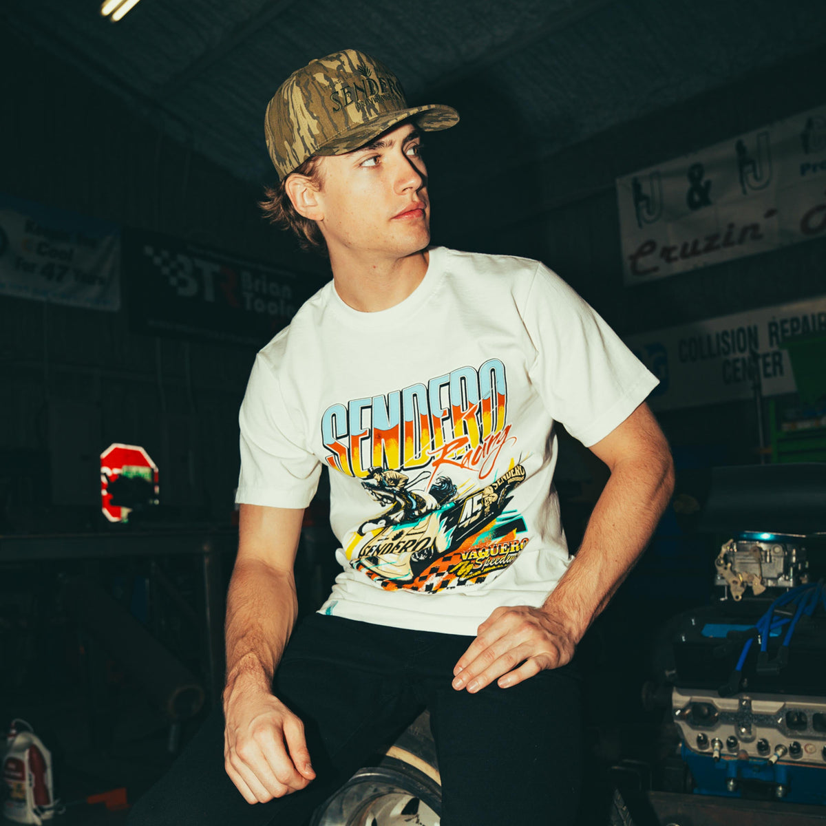 Sendero Racing Vintage T-Shirt