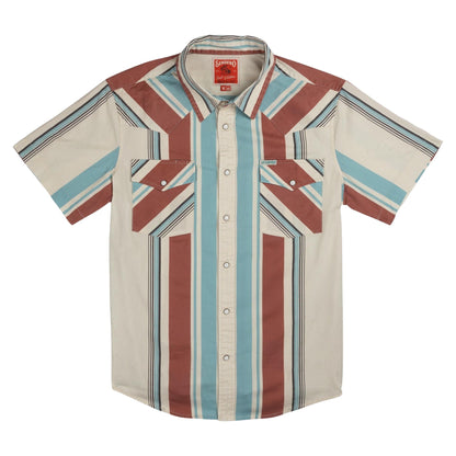 The Wyatt Pearl Snap Short Sleeve Print Shirt
