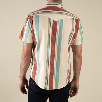 The Wyatt Pearl Snap Short Sleeve Print Shirt
