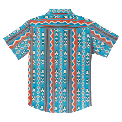 The Wyatt Pearl Snap Short Sleeve Print Shirt