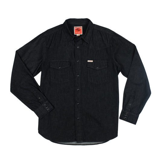 The Wyatt Pearl Snap Long Sleeve Denim Shirt