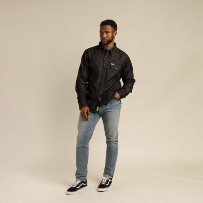The Wyatt Pearl Snap Long Sleeve Denim Shirt