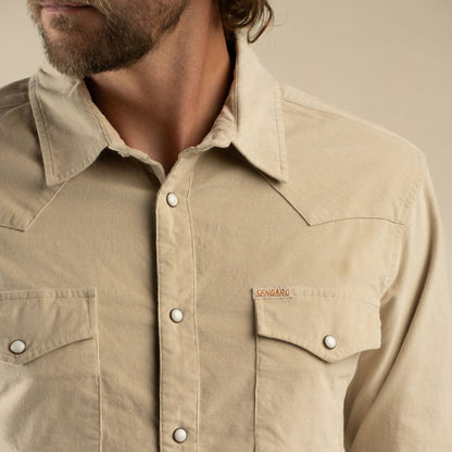 The Wyatt Pearl Snap Long Sleeve Corduroy Shirt