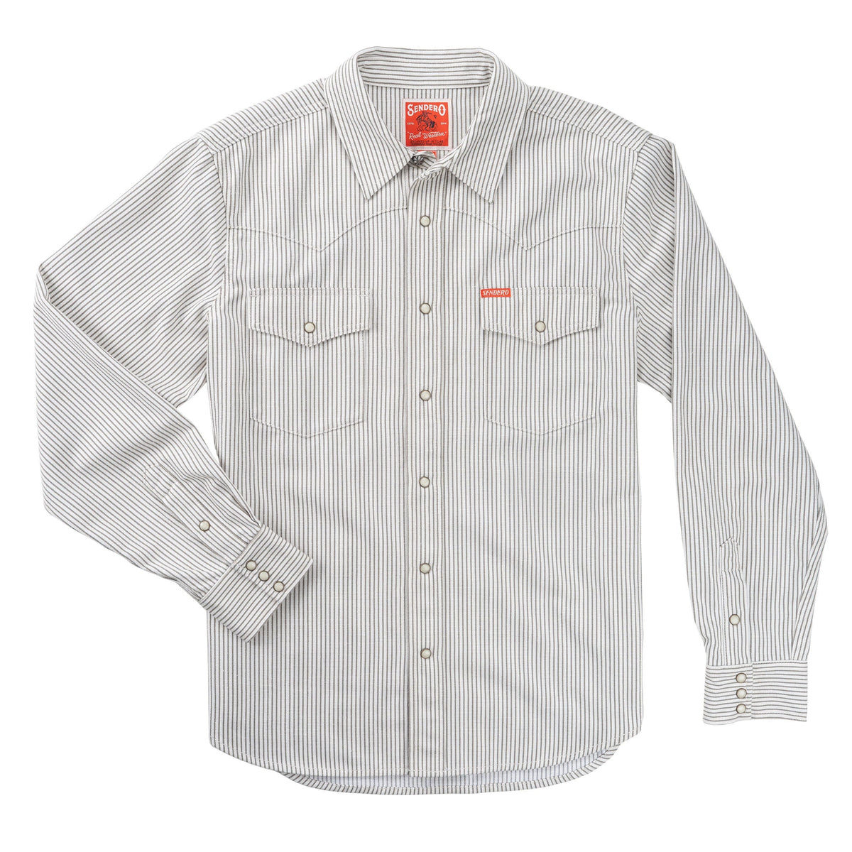 The Wyatt Pearl Snap Long Sleeve Denim Shirt