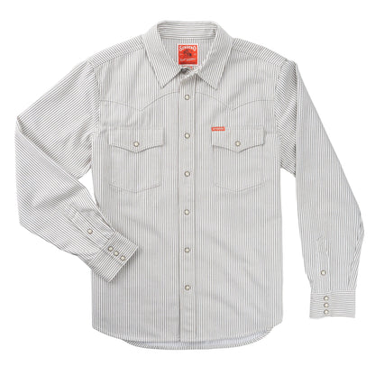 The Wyatt Pearl Snap Long Sleeve Denim Shirt