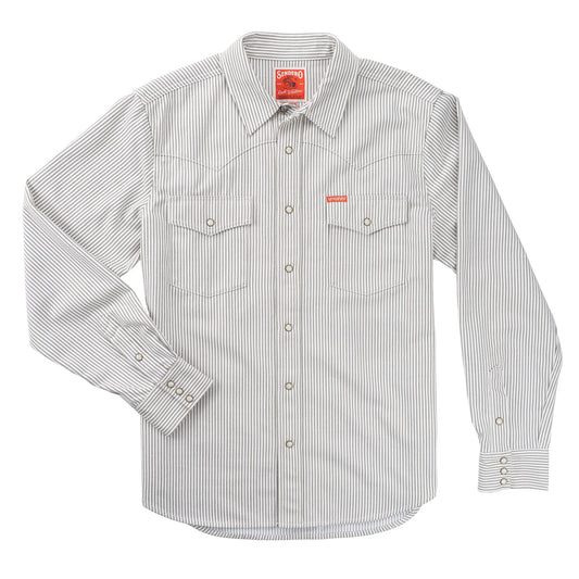 The Wyatt Pearl Snap Long Sleeve Denim Shirt