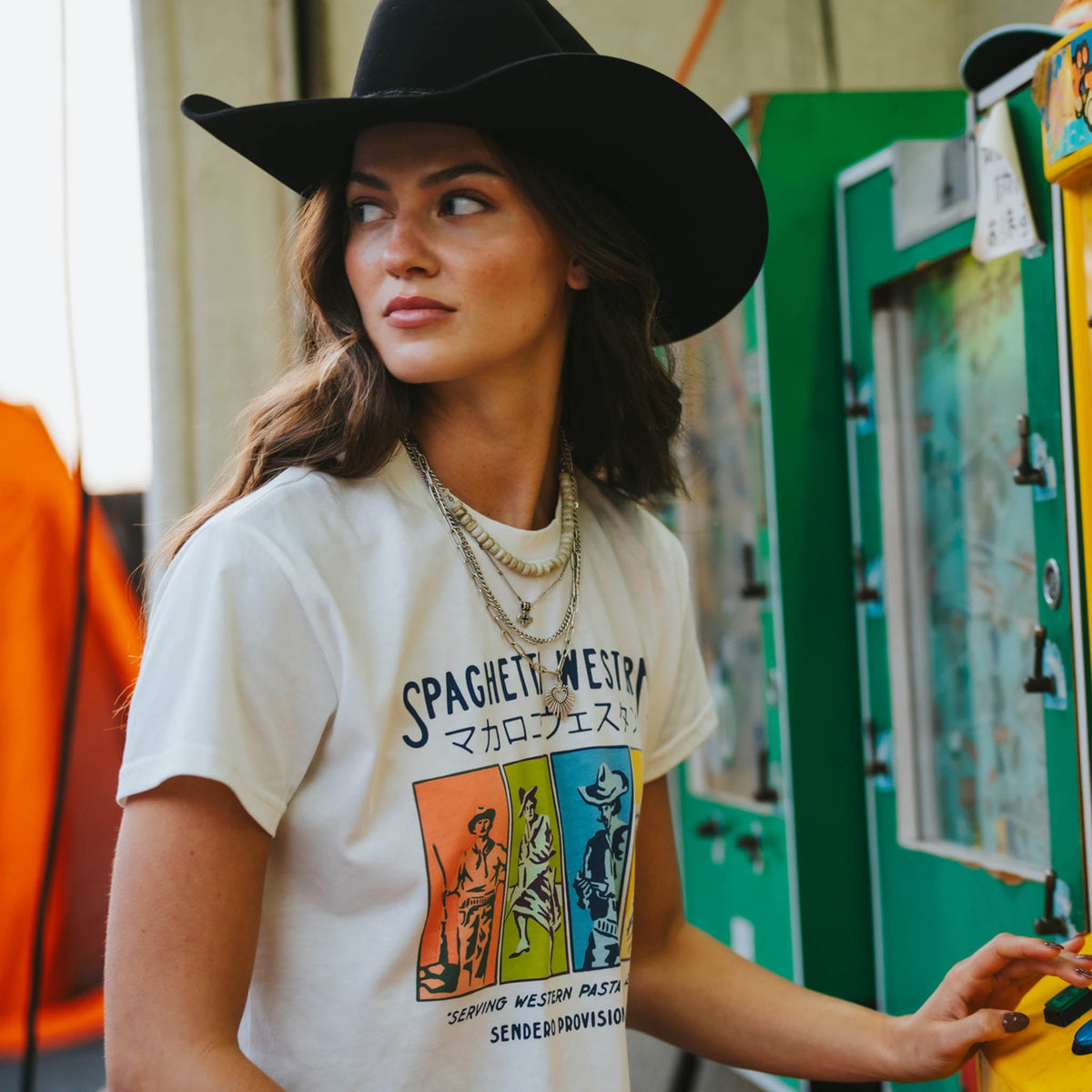 Pop Art Cowboy Boxy Tee