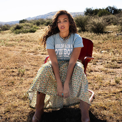 Shoulda Been A Cowboy Boxy Tee