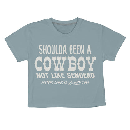 Shoulda Been A Cowboy Boxy Tee
