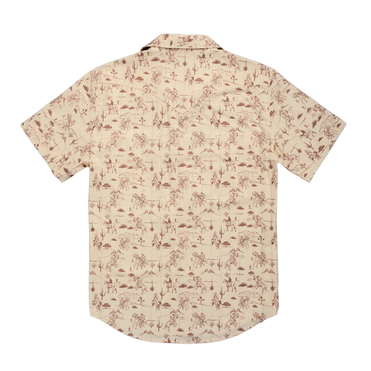 The Wyatt Pearl Snap Short Sleeve Print Shirt