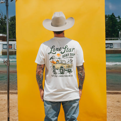 Sendero X Waco Surf Lone Star Road Trip T-Shirt